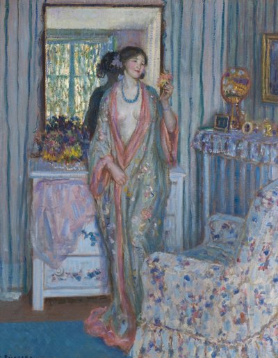 De mantel door Frederick Carl Frieseke